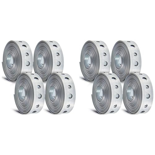8 Stück verzinkter Aufhängergurt, Metallumreifung mit Löchern, Rohraufhänger for Aufhängen von Rohrstützen, 10 Fuß Für Installation 8 Stück verzinkter Aufhängergurt, Metallumreifung mit Löchern, Rohraufhänger for Aufhängen von Rohrstützen, 10 Fuß Für Installation von HUWOYG