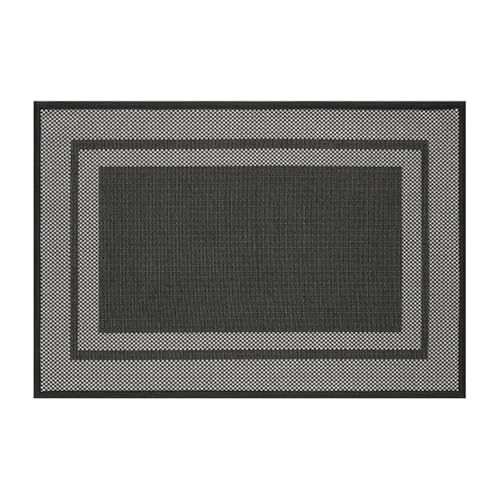 Fußmatten for den Eingangsbereich, einfache geometrische Abstraktion, Teppichmatte, Polyester, saugfähig, rutschfest, maschinenwaschbar Für Haustür Innen Und Außen(Dark Green,44cmX75cm) von HUWOYG