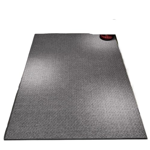 Große, rutschfeste Matte, Fußmatte, Küche, Badezimmer, Wohnzimmer, Treppe, Schlafzimmer, Teppich, Heimdekoration, Zubehör, rechteckiger Für Haustür Innen Und Außen(Grey,100X100cm) von HUWOYG