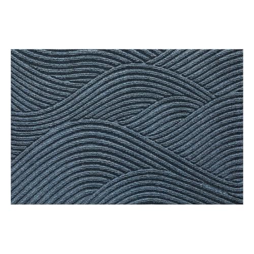 Große Fußmatte, rutschfeste Kratz-Fußmatten, Outdoor-Innenteppich for Wohnzimmer, for den Eingang, Bodenmatte Für Haustür Innen Und Außen(Blue) von HUWOYG