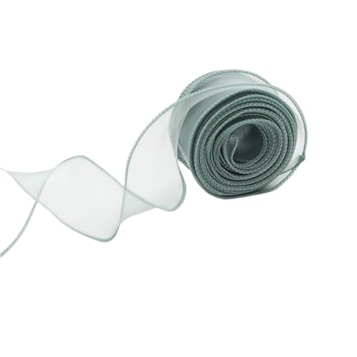 HUWOYG 100 Yards Organza Fischschwanz Garn Bänder Hochzeit Band DIY Liebhaber Hochzeit Event Partygeschenk Band Verpackung Bouquet Verpackung Für Basteln(Grass Green) von HUWOYG
