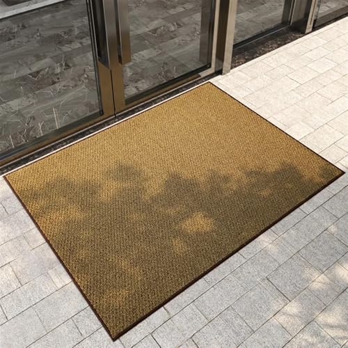 Haustürmatte, Innen- und Außenfußmatte, wasserdichte, rutschfeste Bodenmatte, Kokosnussimitat-Teppich, Haushalts- Gewerbeteppich Für Haustür Innen Und Außen(45x75cm) von HUWOYG