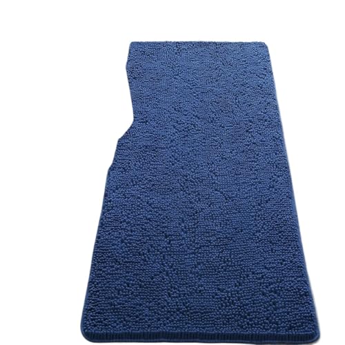 rutschfeste Badezimmermatte, Küchentürmatten, super saugfähiger Teppich for Waschbecken, Badewanne, Toilette, Seitenboden Für Haustür Innen Und Außen(Blue,43cmx61cm) von HUWOYG