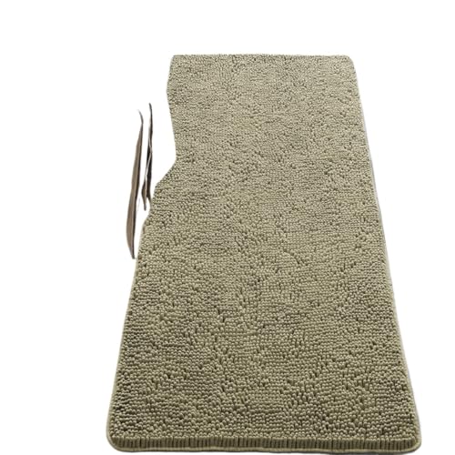 rutschfeste Badezimmermatte, Küchentürmatten, super saugfähiger Teppich for Waschbecken, Badewanne, Toilette, Seitenboden Für Haustür Innen Und Außen(Dark Khaki,61cmx122cm) von HUWOYG