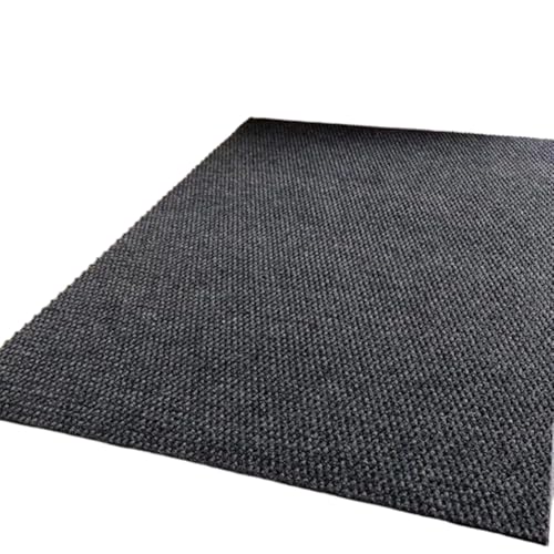 wasserdichte Küchenmatte for Boden, rutschfest, for den Eingang, Fußmatte, for drinnen und draußen, Ananas-Karomuster, Badezimmerteppich, Balkonmatte Für Haustür Innen Und Außen(Black,60x120cm(1pcs)) von HUWOYG