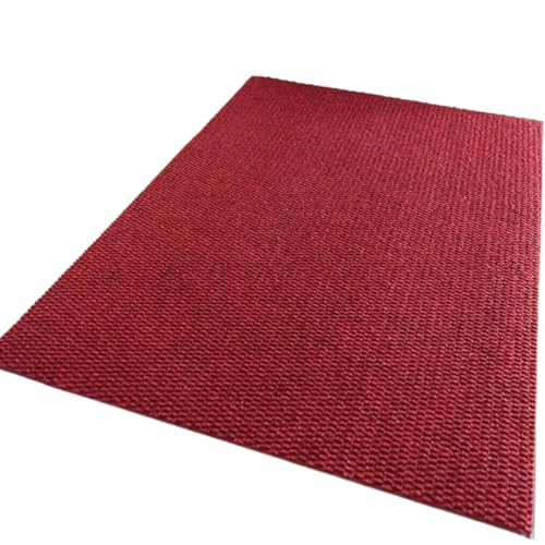 wasserdichte Küchenmatte for Boden, rutschfest, for den Eingang, Fußmatte, for drinnen und draußen, Ananas-Karomuster, Badezimmerteppich, Balkonmatte Für Haustür Innen Und Außen(Red,50X160cm(1pcs)) von HUWOYG