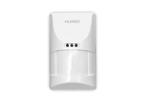 HUXGO Wireless Bewegungsmelder HXA004 Resistent gegen Tiere bis zu 20 kg Kompatibel mit WiFi GSM Reichweite von 12 m Wireless Home Alarm System Erweiterung… von HUXGO