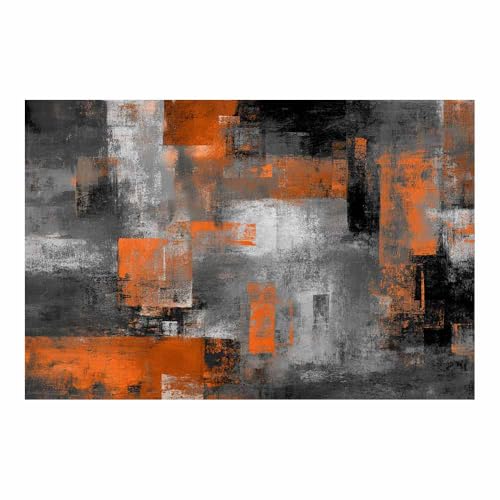HUYEEI Große nordische abstrakte Wand Gemälde Abstrakte Malerei Leinwandbilder,für Badezimmer, Flure, Büros Schlafzimmer Home Deko Wohnung Bild Wohnzimmer(grau103)-60x80cm Ungerahmt von HUYEEI