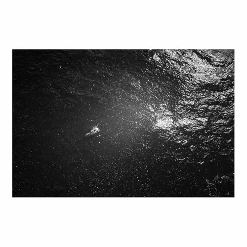 HUYEEI Große nordische abstrakte Wand Gemälde Boote auf dem Meer Leinwandbilder,für Badezimmer, Flure, Büros Schlafzimmer Home Deko Wohnung Bild Wohnzimmer(grau58)-20x30cm Ungerahmt von HUYEEI