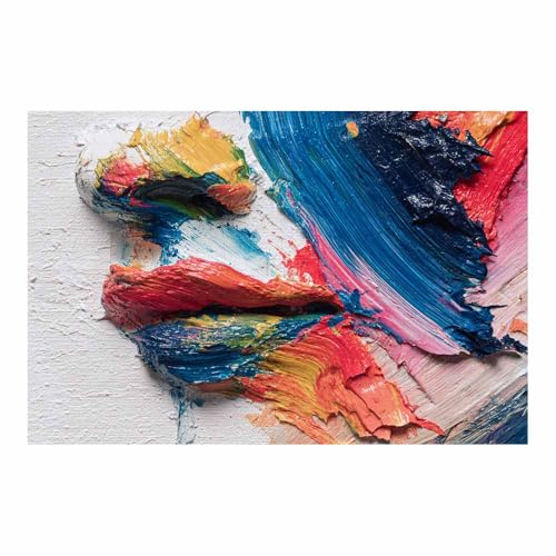 HUYEEI Große nordische abstrakte Wand Gemälde Lippenstift Leinwandbilder,für Badezimmer, Flure, Büros Schlafzimmer Home Deko Wohnung Bild Wohnzimmer(mehrfarbig43)-70x100cm Ungerahmt von HUYEEI