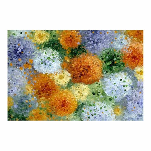 HUYEEI Modern Wandbild Kunstdruck auf Leinwand Bild Abstrakt Blumenbüschel Moderne Kunst,Wohnzimmer Deko Schlafzimmer über Bett Room Decor Geschenke(mehrfarbig121)-70x100cm Ungerahmt von HUYEEI