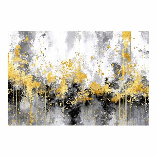 HUYEEI Modern Wandbild Kunstdruck auf Leinwand Bild Abstrakt Tintenspritzmuster Moderne Kunst,Wohnzimmer Deko Schlafzimmer über Bett Room Decor Geschenke(mehrfarbig181)-70x100cm Ungerahmt von HUYEEI