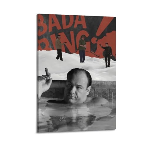 HUYREWHUYUU Sopranos-Poster, Vintage-Poster, dekoratives Gemälde, ästhetische Wandkunst, Leinwand-Dekor für Wohnzimmer, Schlafzimmer, 40 x 60 cm, Rahmenstil HUYREWHUYUU Sopranos-Poster, Vintage-Poster, dekoratives Gemälde, ästhetische Wandkunst, Leinwand-Dekor für Wohnzimmer, Schlafzimmer, 40 x 60 cm, Rahmenstil von HUYREWHUYUU