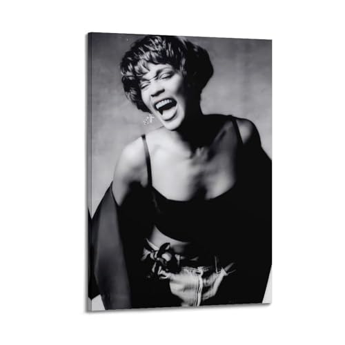 HUYREWHUYUU Whitney Houston Poster, Vintage-Poster, dekoratives Gemälde, ästhetische Wandkunst, Leinwand-Dekor für Wohnzimmer, Schlafzimmer, 40 x 60 cm, Rahmenstil HUYREWHUYUU Whitney Houston Poster, Vintage-Poster, dekoratives Gemälde, ästhetische Wandkunst, Leinwand-Dekor für Wohnzimmer, Schlafzimmer, 40 x 60 cm, Rahmenstil von HUYREWHUYUU