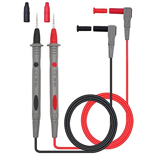 Messleitungen, HUYU Messleitungen für Multimeter, Messspitzen Kabel Set, Professionelles Multimeter Zubehör Set, mit Verlängerungskabel, 0.28mm Prüfspitze, 2 Stk. von HUYU