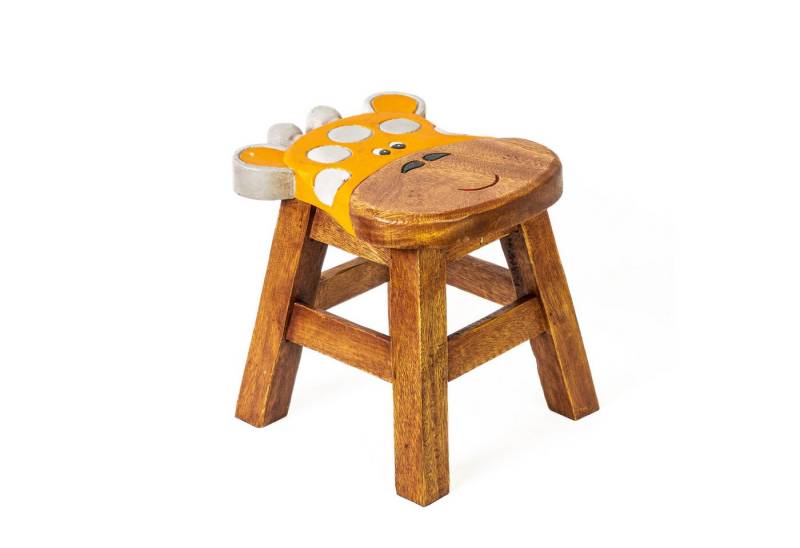 HUZK Kinderhocker Freundliche Giraffe, Stabiler hocker aus Holz – Perfekte Sitzgelegenheit für Kinderzimmer von HUZK