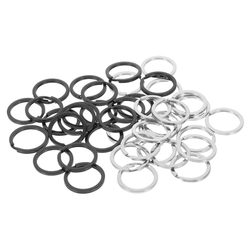 40pcs Metall Split Keyring DIY -Schlüsselanlagen Flachanschluss für Autofahrzeuge Schmuck von HVBIHRJIP