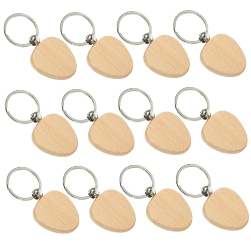 DIY -Schlüsselbund -Blanks 20pcs Gravur Holzschlüsselkäse rustikaler Schlüsselhalter für Schlüssel von HVBIHRJIP