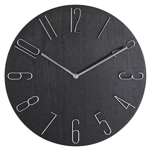 HVBIHRJIP Rahmenloses Wohnzimmer Home Schlafzimmer Stille Digitale Zeigeruhr für Wand (4) von HVBIHRJIP