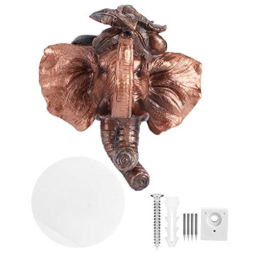 Lebendiges Aussehen Haken Home Decoraction Resin Material Einzigartige Tierform zum Aufhängen von Mänteln im Eingangsbereich(Elephant (antique copper)) von HVBIHRJIP