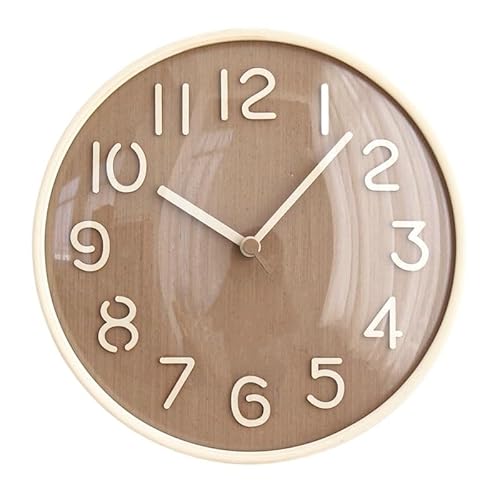 Massives Holz Wohnzimmer Stille Heimuhr für Wand (2) von HVBIHRJIP