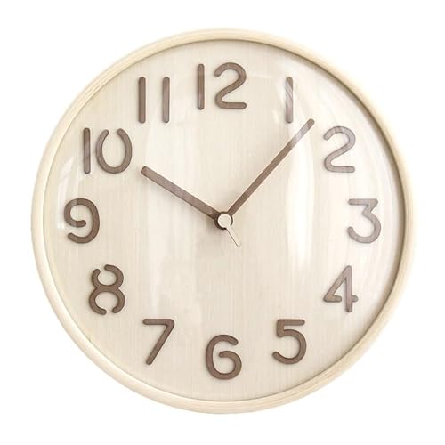 Massives Holz Wohnzimmer Stille Heimuhr für Wand (2) von HVBIHRJIP