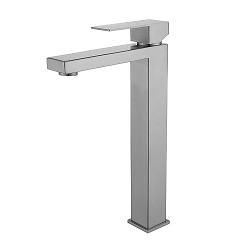 Robinet de Bassin doré brossé Baillé Robinet d'évier de pulvérisation à poignée à poignée de Pull-Out Robinet de comptoir monté sur Le Plafond à Eau Chaude et à Eau Froide (Chrom kurz) von HVBIHRJIP