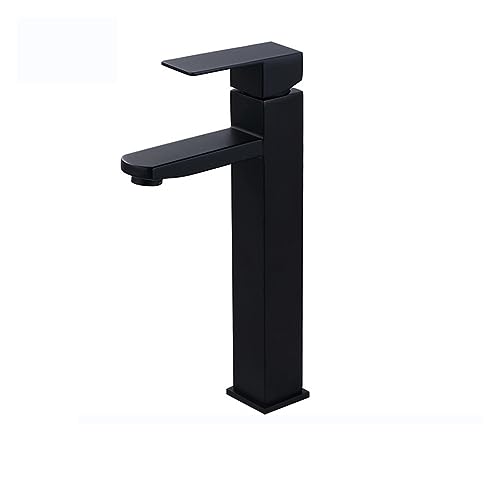 Robinet de Bassin doré brossé Baillé Robinet d'évier de pulvérisation à poignée à poignée de Pull-Out Robinet de comptoir monté sur Le Plafond à Eau Chaude et à Eau Froide (Chrom kurz) von HVBIHRJIP