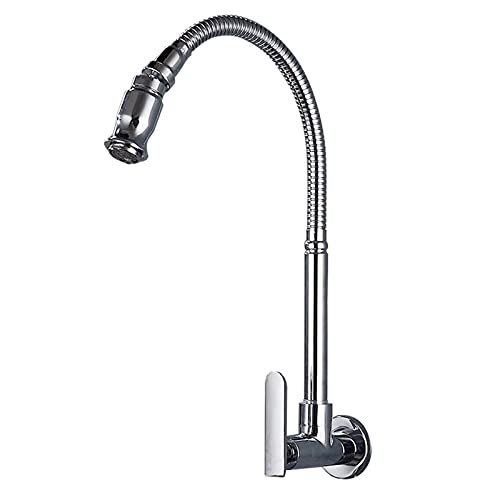 Robinet de Bassin doré brossé Baillé Robinet d'évier de pulvérisation à poignée à poignée de Pull-Out Robinet de comptoir monté sur Le Plafond à Eau Chaude et à Eau Froide (Chrom kurz) von HVBIHRJIP