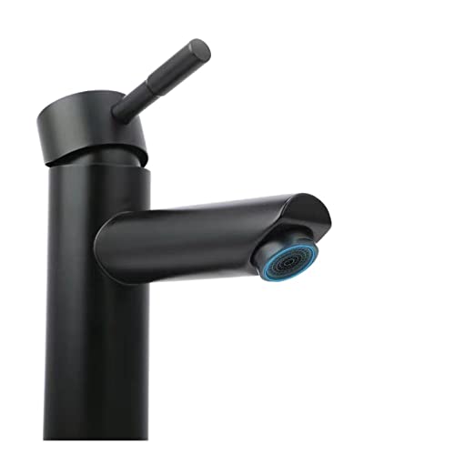 Robinet de Bassin doré brossé Baillé Robinet d'évier de pulvérisation à poignée à poignée de Pull-Out Robinet de comptoir monté sur Le Plafond à Eau Chaude et à Eau Froide (Chrom kurz) von HVBIHRJIP