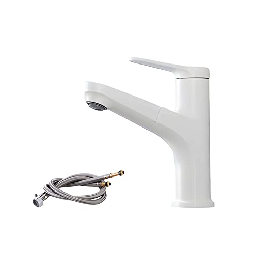 Robinet de Salle de Bain en Laiton Simple Trou avec pulvérisateur de pulvérisateur à poignée Unique à 360 degrés de Rotation de Rotation Taper Moderne lavabo de Salle de Bain robinet-20x18x5cm- von HVBIHRJIP