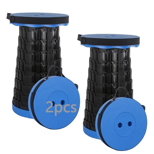 HVDHYY 2pcs Klapphocker Faltbarer Hocker Tragkraft 215kg/470pound Teleskophocker 7 Einstellbare Höhen, Campinghocker Blau für Reisehocker Outdoor Garden Angeln BBQ Drinnen Küche Camping HVDHYY 2pcs Klapphocker Faltbarer Hocker Tragkraft 215kg/470pound Teleskophocker 7 Einstellbare Höhen, Campinghocker Blau für Reisehocker Outdoor Garden Angeln BBQ Drinnen Küche Camping von HVDHYY