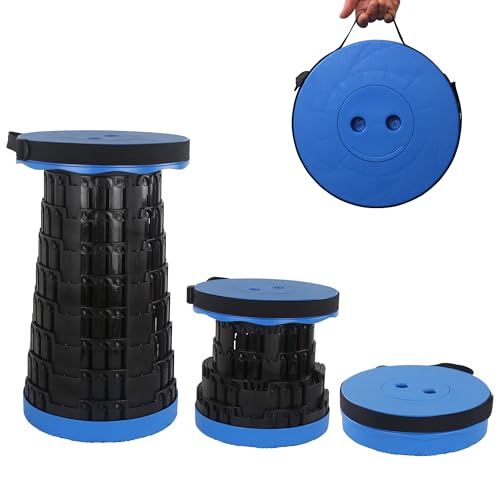 HVDHYY Klapphocker Faltbarer Hocker Tragkraft 215kg/470pound Teleskophocker 7 Einstellbare Höhen, Campinghocker Blau für Reisehocker Outdoor Garden Angeln BBQ Drinnen Küche Camping HVDHYY Klapphocker Faltbarer Hocker Tragkraft 215kg/470pound Teleskophocker 7 Einstellbare Höhen, Campinghocker Blau für Reisehocker Outdoor Garden Angeln BBQ Drinnen Küche Camping von HVDHYY