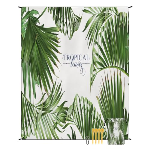 HVEJOU Sandfrei Stranddecke Picknickdecke 180 x 220 cm Wasserdicht Sanddicht Tragbar Schnelltrocknend Strandmatte Campingdecke Motiv-F von HVEJOU