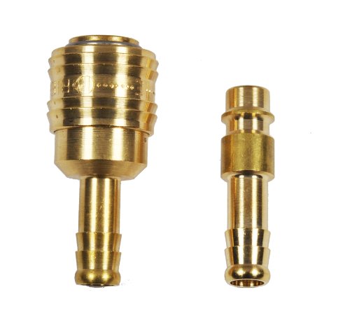 Druckluft Kupplung und Stecknippel 6mm Set 5x von HVG-Druckluftzubehör
