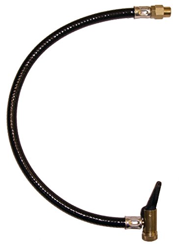 HVG-Druckluftzubehör Reifenfüller Schlauch drehbar mit Hebelstecker, Schwarz, Gummi, 11.5 mm Innendurchmesser, 12.85 mm Außendurchmesser, 1 Stück von HVG-Druckluftzubehör