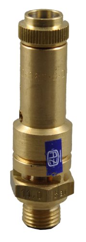 HVG-Druckluftzubehör TÜV Sicherheitsventil Überdruckventil Kompressor 8 bar G 3/8" Messing VALVE 2 Ports 3/8 inch Flansch NPT G 3/8" Ventil von HVG-Druckluftzubehör