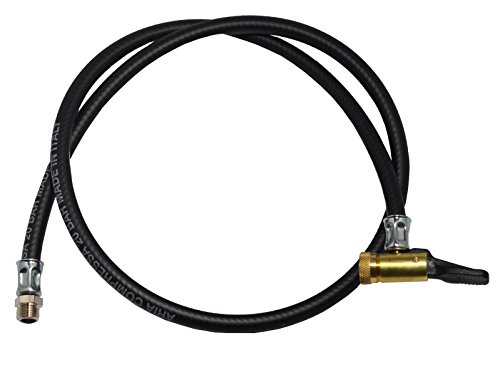 Ersatzschlauch Reifenfüller Reifendruckprüfer Hebelstecker 100cm von HVG-Druckluftzubehör