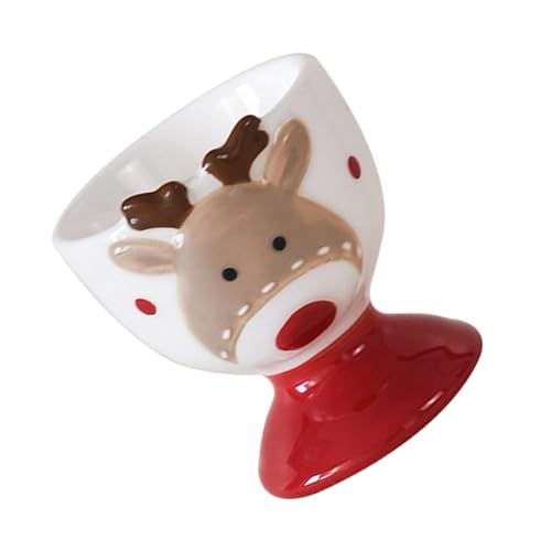 HVRFJXI Keramik Eierhalter Tasse Weihnachtliches Porzellan Kleine Weintasse Heimdekoration Zubehör Elegantes Party Trinkgeschirr von HVRFJXI