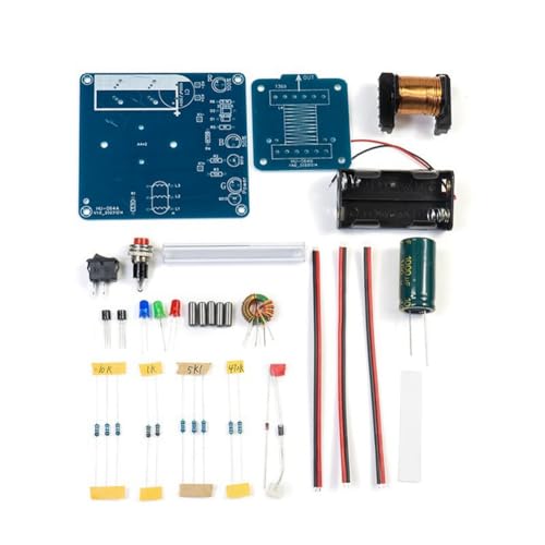 HVVENTY Elektromagnetische Kanone DIY Kit Elektromagnetische Kanone DIY Kit ABS Langstrecken-Projektil Hochspannungsspule Boost Leiterplatte Produktion A von HVVENTY