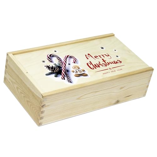 2er Weinkiste aus Holz mit Schiebedeckel und Aufdruck Merry Christmas and Happy New Year 2er Weinkiste aus Holz mit Schiebedeckel und Aufdruck Merry Christmas and Happy New Year von HW HOLZKISTEN-WELT
