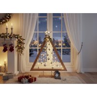 Weihnachtsbaum Aus Holz Mit Led-Lichterkette-Deko-Baum Eiche, Buche Oder Weiß Vintage-Mit Ohne Schmuck-Handgefertigte Weihnachtsdeko von HW2025