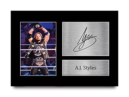 HWC Trading A.J. Styles A4 Ungerahmt Signiert Gedruckt Autogramme Bild Druck-Fotoanzeige Geschenk Für Wwe Wrestling-Fans HWC Trading A.J. Styles A4 Ungerahmt Signiert Gedruckt Autogramme Bild Druck-Fotoanzeige Geschenk Für Wwe Wrestling-Fans von HWC Trading