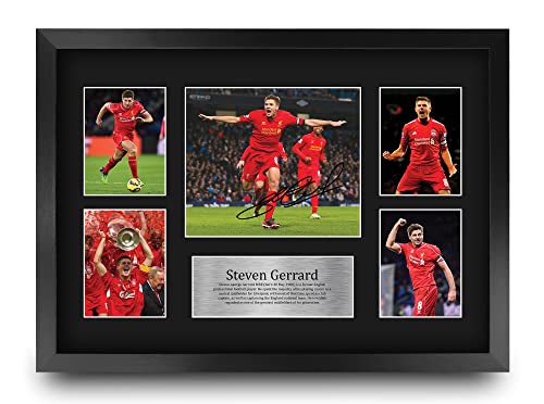 HWC Trading A3 FR Steven Gerrard Geschenk Signed Large-A3 gedruckt Autogramm Liverpool Geschenke drucken Fotobildanzeige von HWC Trading