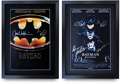 HWC Trading A3 FR The Batman Movie Poster Collection The Cast signiertes Geschenk gedruckt Autogramm Film Geschenke Druck Foto Bild Display von HWC Trading