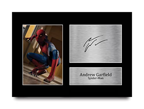 HWC Trading A4 Andrew Garfield Spider-Man Geschenke Geducktes Signiertes Autogramm Foto für Fans von Film Memorabilien von HWC Trading