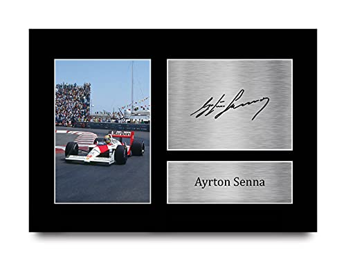 HWC Trading A4 Ayrton Senna Formula 1 Geschenke Gedruckt, Signiert Autogramm Bild Für F1 Formel 1 Rennen Fans von HWC Trading