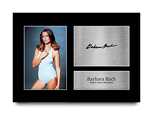 HWC Trading A4 Barbara Bach James Bond The Spy Who Loved Me Geschenke Gedruckt, Signiert Autogramm Bild Für Film-Erinnerungsstücke-Fans von HWC Trading