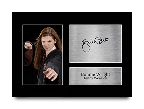 HWC Trading A4 Bonnie Wright Harry Potter Ginny Weasley Geschenke, gedruckt, signiertes Autogrammbild für Film-Fans von HWC Trading