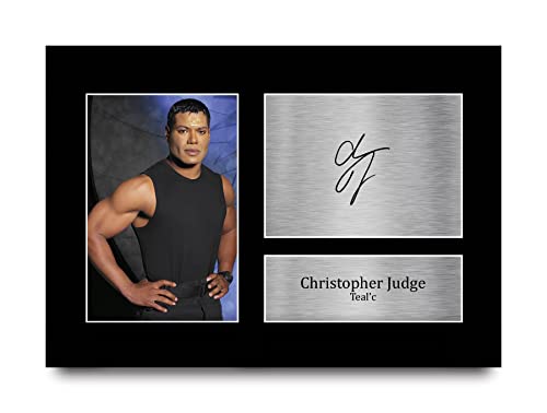 HWC Trading A4 Christopher Judge Stargate SG-1 Geschenke Gedrucktes Signiertes Autogramm Foto für Fans von Fernsehshows von HWC Trading